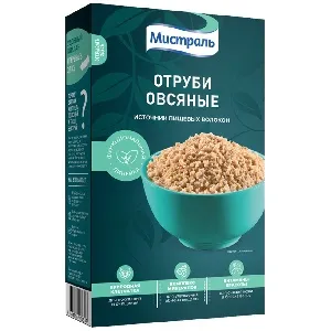 Отруби МИСТРАЛЬ Овсяные /картон/ 400г*12 Отруби МИСТРАЛЬ Овсяные /картон/ 400г*12