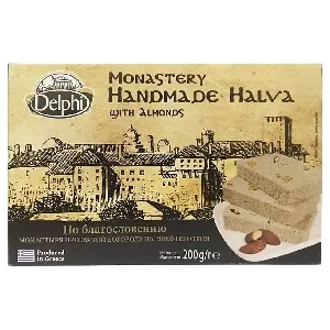 Халва DELPHI с миндалем Монастырская /картон/ 200г*9 Халва DELPHI с миндалем Монастырская /картон/ 200г*9