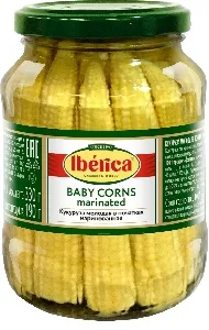 Кукуруза IBERICA молодая в початках маринованная /стекло/ 370мл*12 Кукуруза IBERICA молодая в початках маринованная /стекло/ 370мл*12