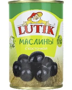 Маслины LUTIK с косточкой /жесть/ 280г*12 Маслины LUTIK с косточкой /жесть/ 280г*12
