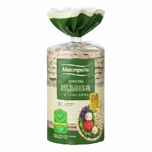 Криспы МИСТРАЛЬ арборио-барли Итальянские /пакет/ 110г*8