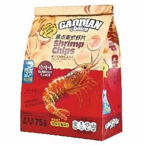 Чипсы GAODIAN креветочные со вкусом барбекю 75г*18