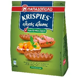 Сухари ПАПАΔОПUΛU Krispies цельнозерновые без сахара 200*10 Сухари ПАПАΔОПUΛU Krispies цельнозерновые без сахара 200*10