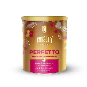 Кофе CORSETTI - PERFETTO молотый /жесть/ 250г*12 Кофе CORSETTI - PERFETTO молотый /жесть/ 250г*12