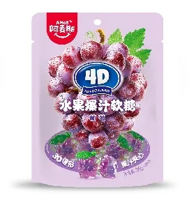 Мармелад AMOS 4D жевательные с соком винограда /зип-пак/ 36г*96 Мармелад AMOS 4D жевательные с соком винограда /зип-пак/ 36г*96