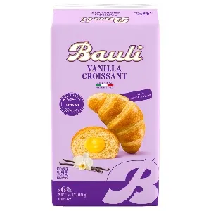 Круассаны BAULI VANILLA на натуральной закваске с ванильной начинкой 300г*12