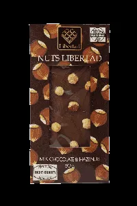 Шоколад LIBERTAD Nuts молочный с цельным фундуком /картон/ 80*12