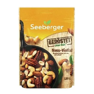 Смесь SEEBERGER SE1203901 обжаренных ядер миндаля, кешью, арахиса и пекана Roasted luxury nut mix 150г*12 Смесь SEEBERGER SE1203901 обжаренных ядер миндаля, кешью, арахиса и пекана Roasted luxury nut mix 150г*12