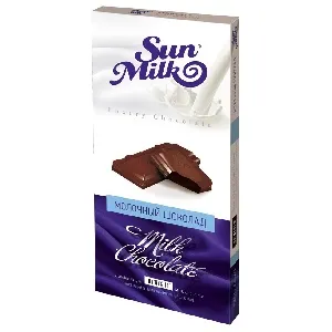 Шоколад Dy`Nastie SunMilk молочный (шоубокс 10шт) 100г*40