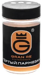Сыр GRAN RE тертый Пармезан 40% жирности (выдержка 12 мес) /банка/ 75г*6 Сыр GRAN RE тертый Пармезан 40% жирности (выдержка 12 мес) /банка/ 75г*6