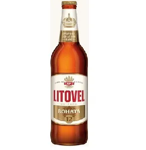 Пиво LITOVEL BOHATA 12 светлое фильтрованное 5,0% /стекло/ 0,5л*20