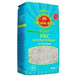 Рис TaMashAe MIADI круглозерный из Кубани /пакет/ 900г*9