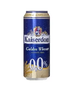 Пиво KAISERDOM Golden Wheat Alcohol-Free безалкогольное ж/б 0,5л*24